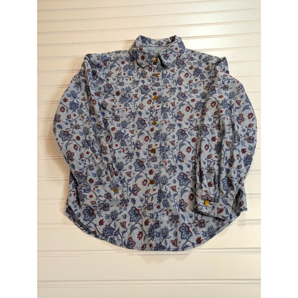 Girls Western Wear Outfit Size 10 Denim Skirt Vest Shirt Floral Costume Handmade - Picture 6 of 16